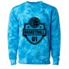 Unisex Midweight Tie-Dyed Crewneck Sweatshirt Thumbnail